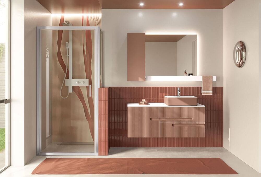 bagno-colorato-moderno-novellini Salles de bains modernes et colorées Novellini