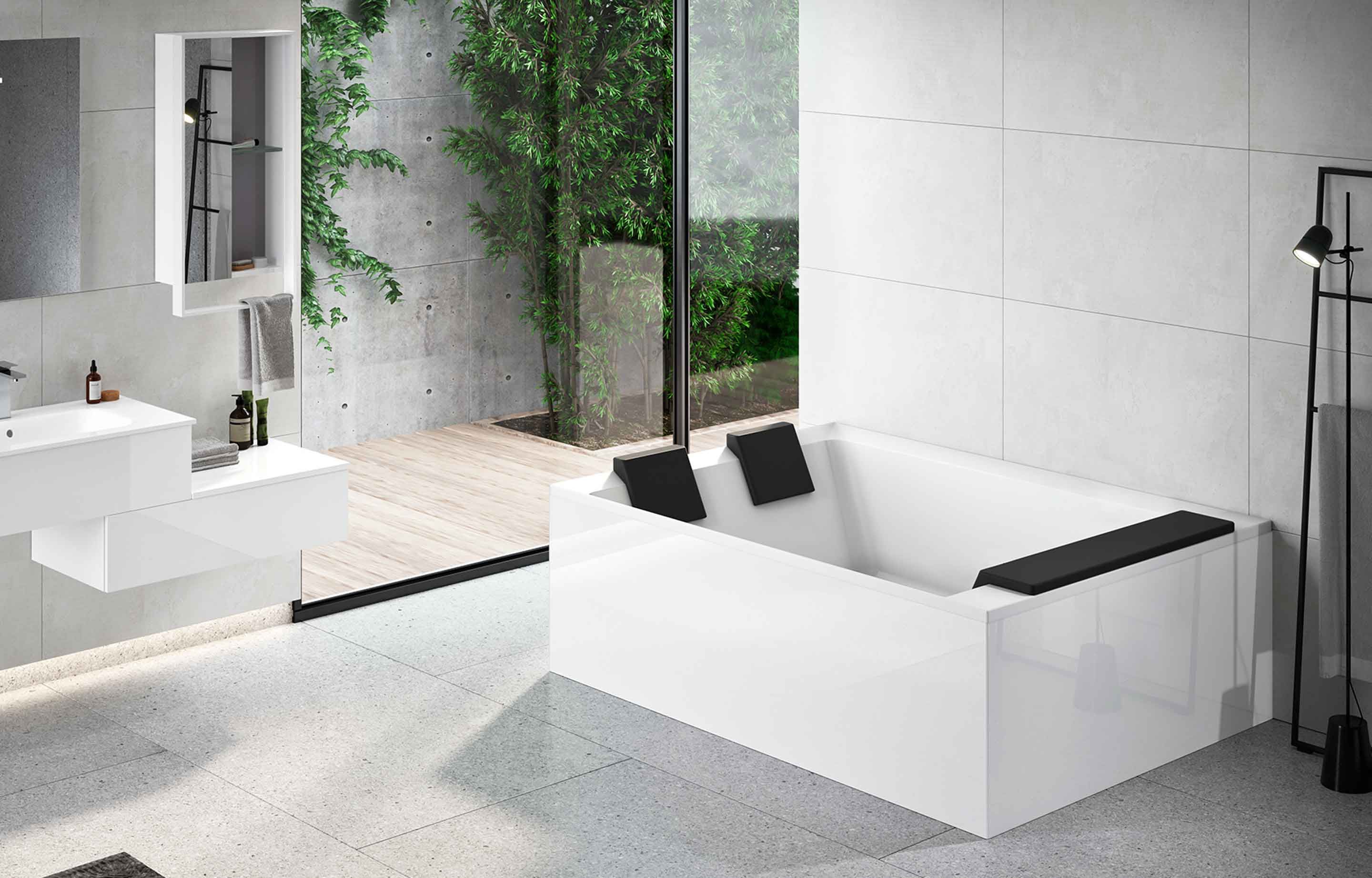 Baignoires - Divina Dual - contre un mur
