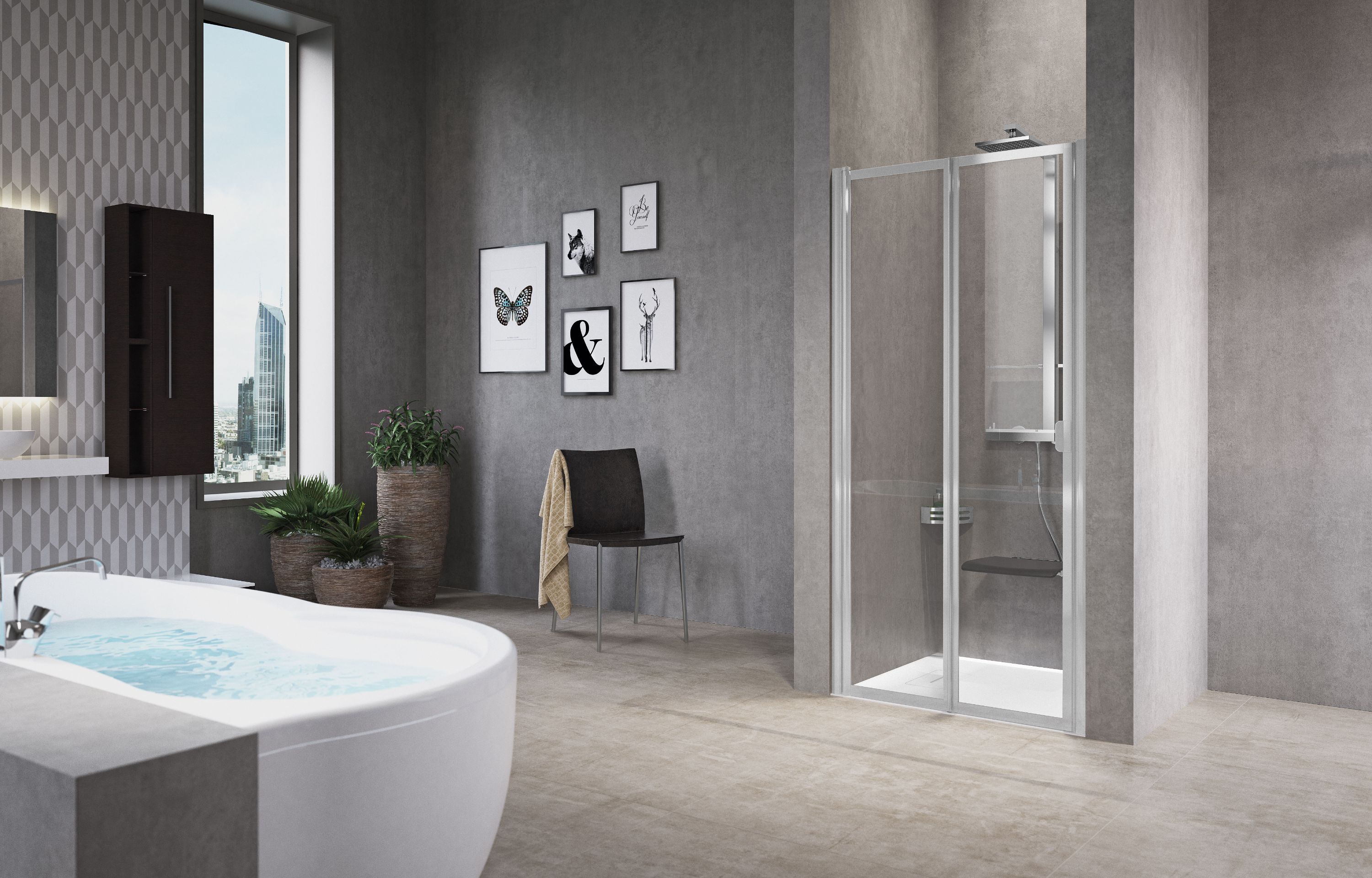 Parois de douche - Free 2 P version haute