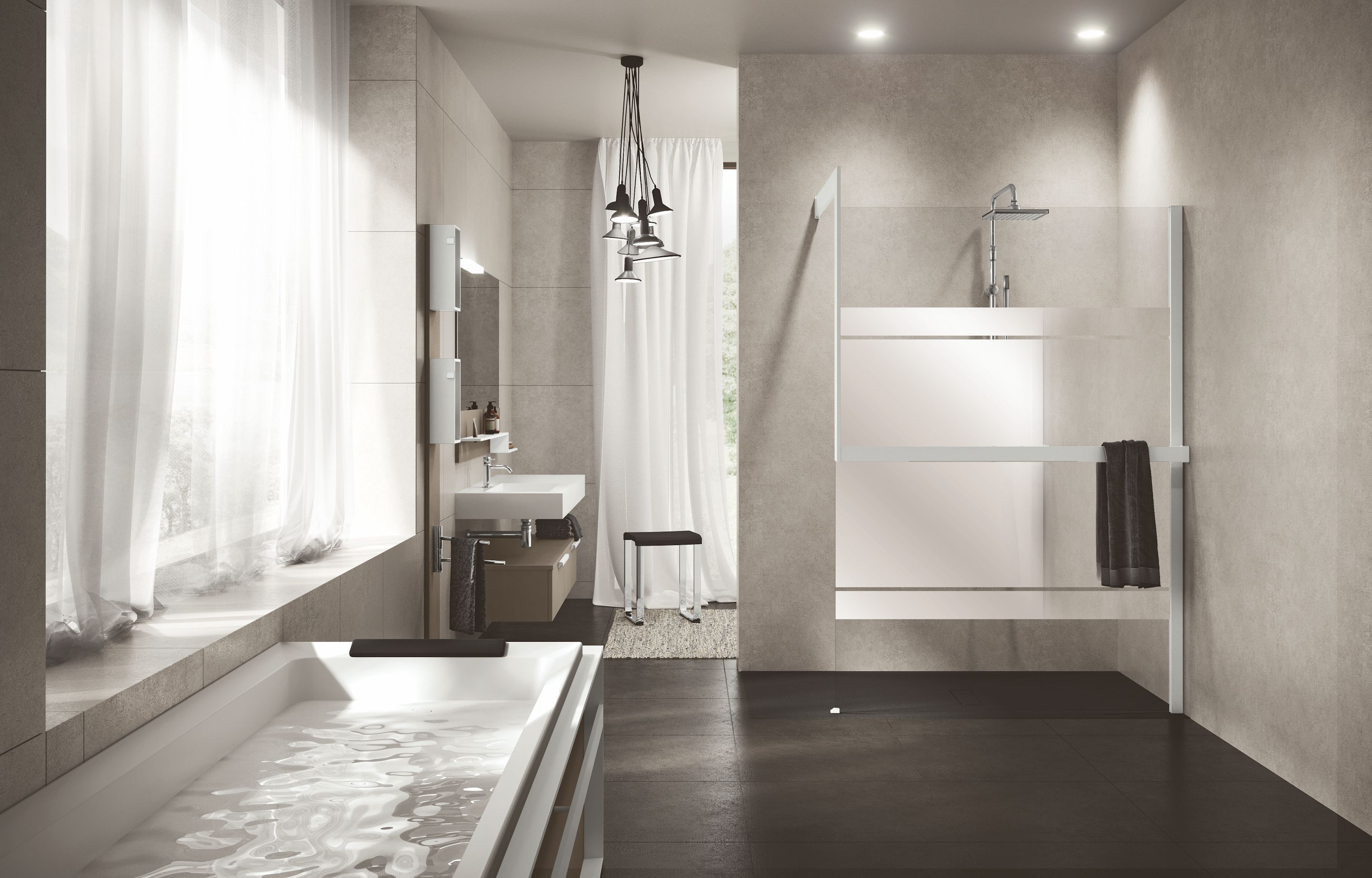 Espaces douche - Kuadra H Frame Spy/Mirror