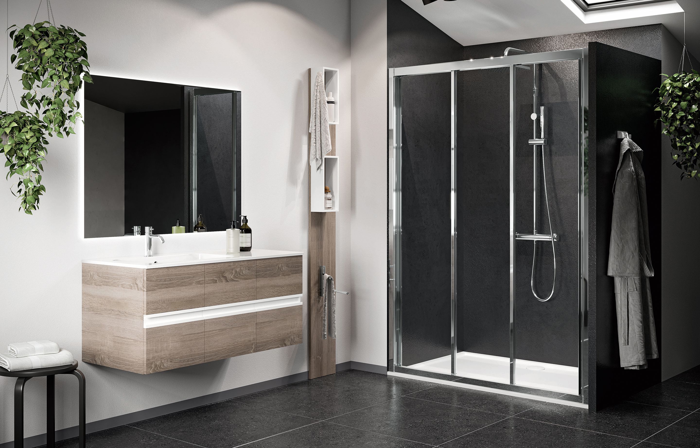 Parois de douche - Lunes 2.0 3P