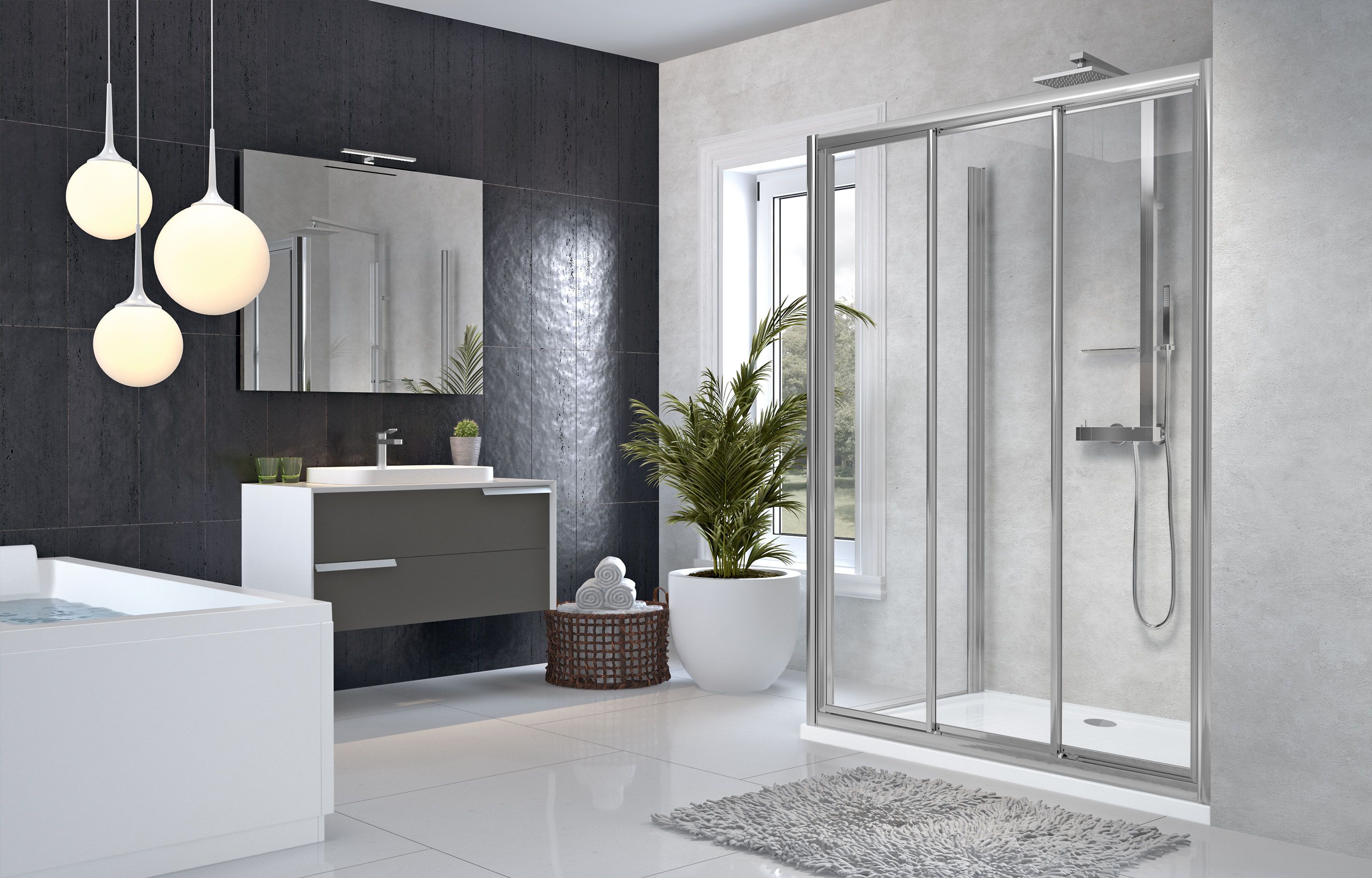 Parois de douche - Star 3P+F