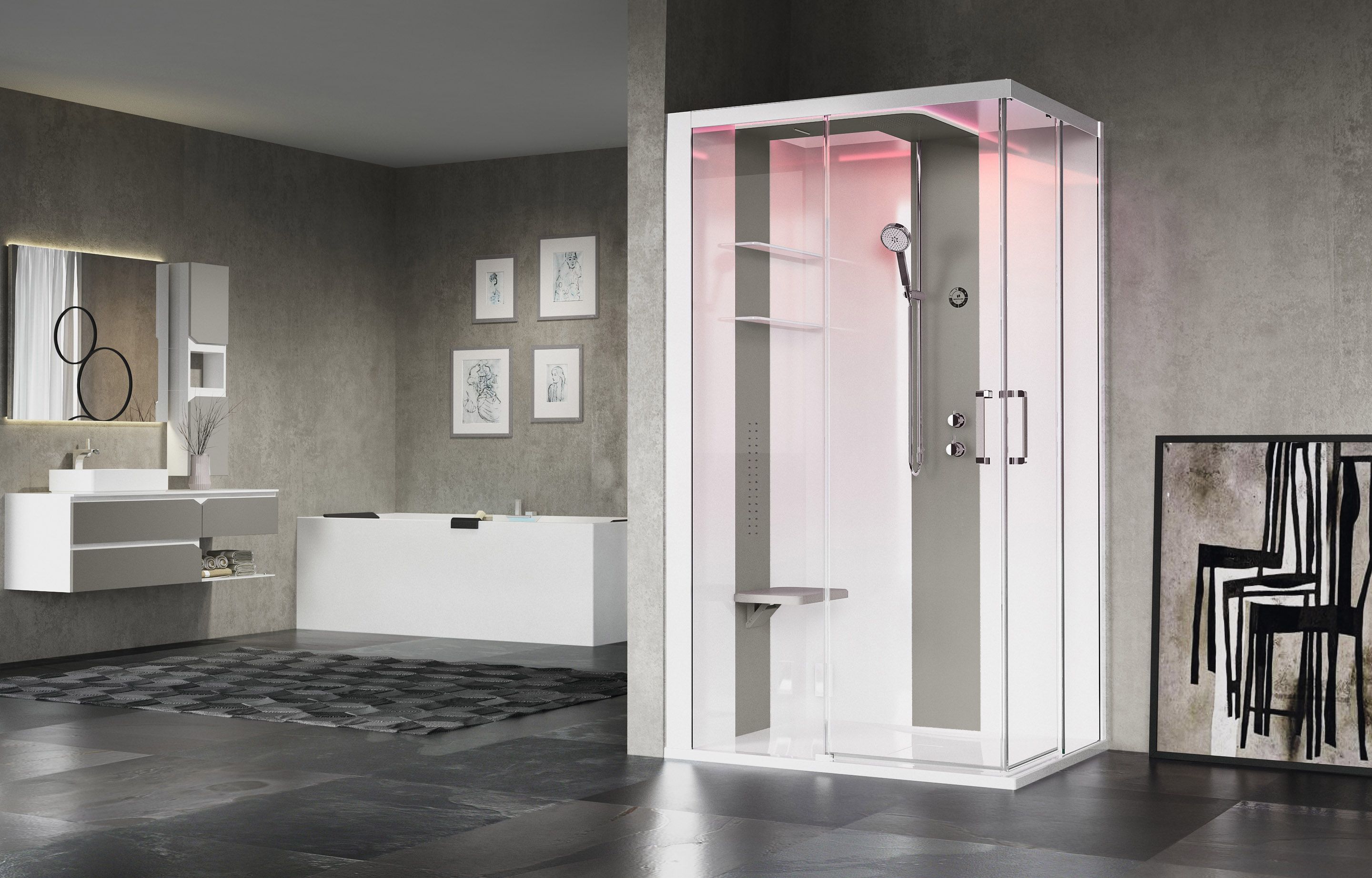 Cabines de douche - Skill A120X80