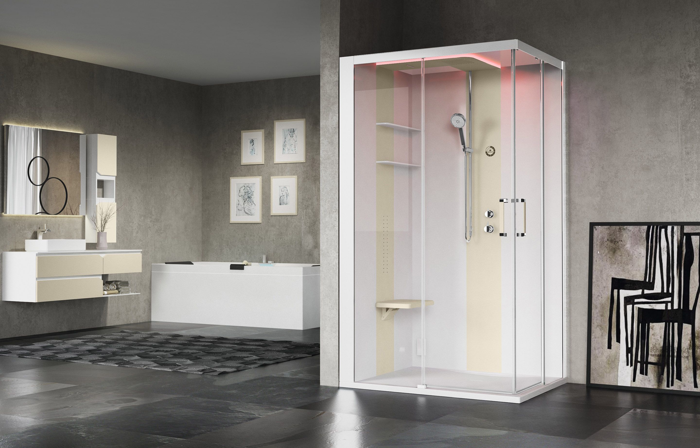 Cabines de douche - Skill A120X90