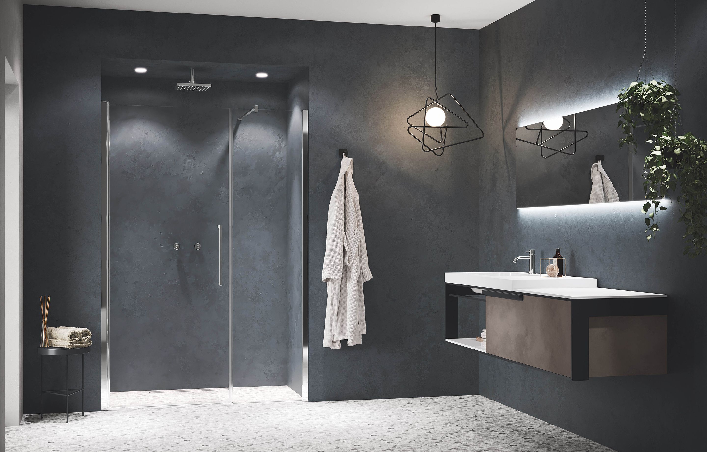 Parois de douche - Young G+F en alignement+F