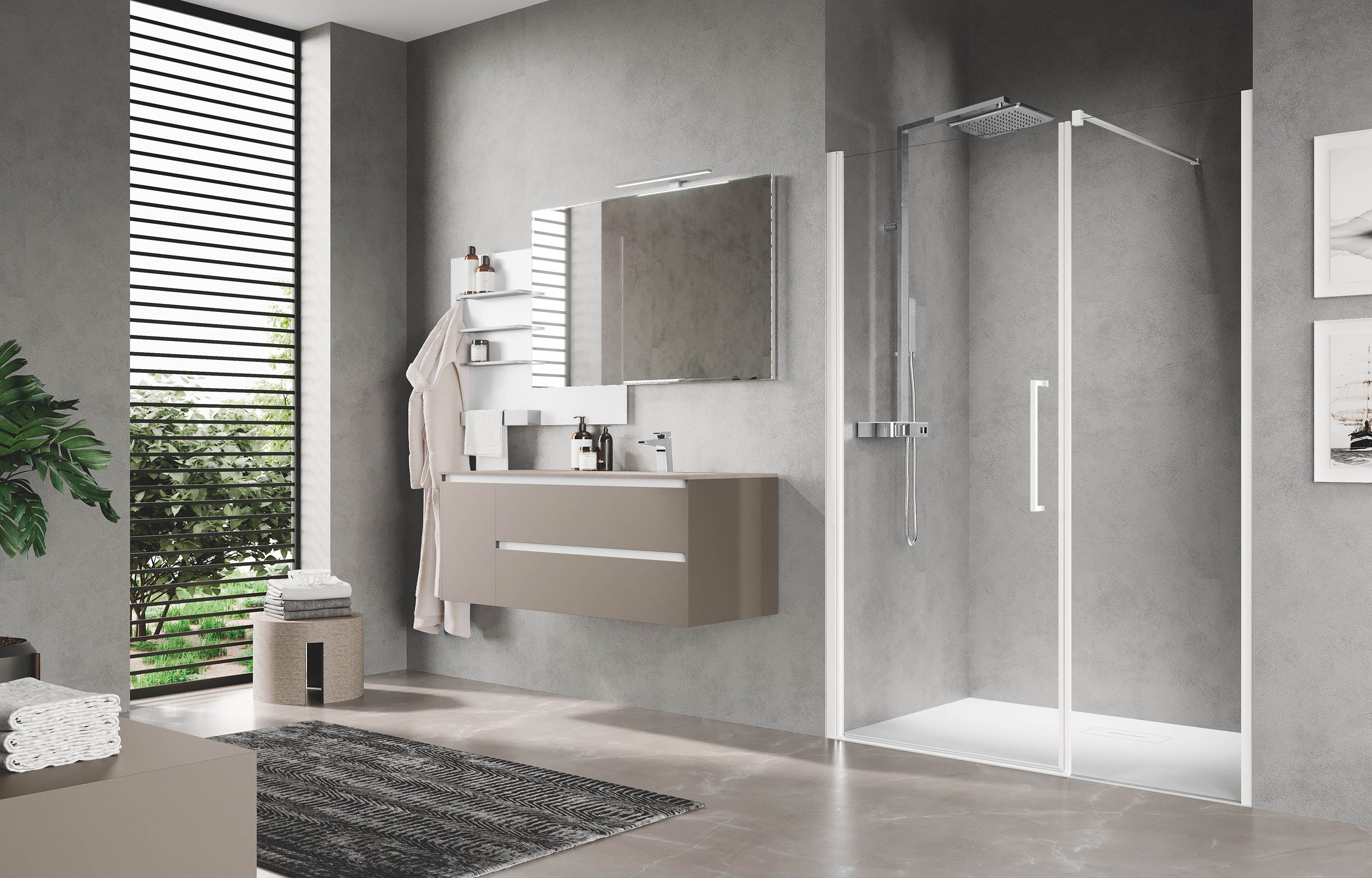 Parois de douche - Young Plus G+F en alignement
